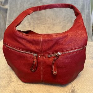 Tignanello Red Leather Women's Bag